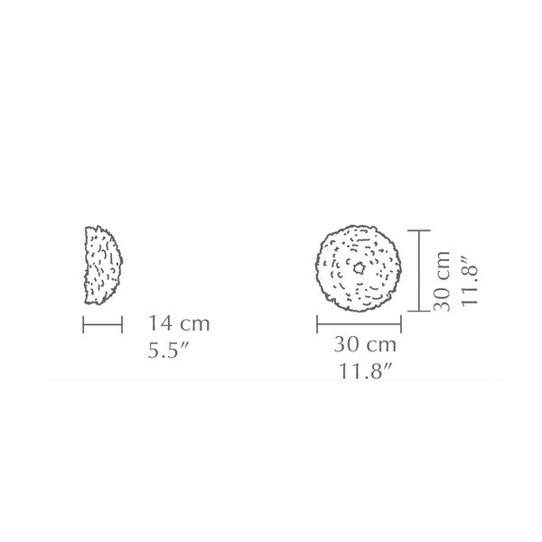 Бяла стенна лампа ø 30 cm Eos Up Mini – UMAGE-image-3