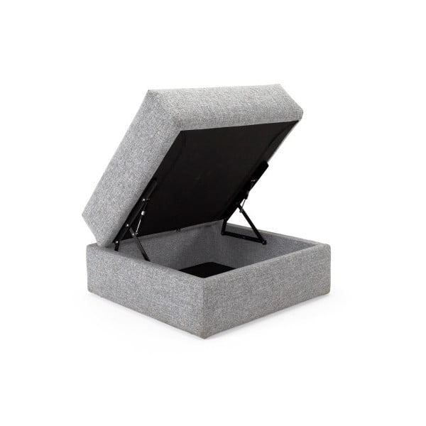 Сива табуретка Innovation Cornila Pouf Twist Granite-image-3