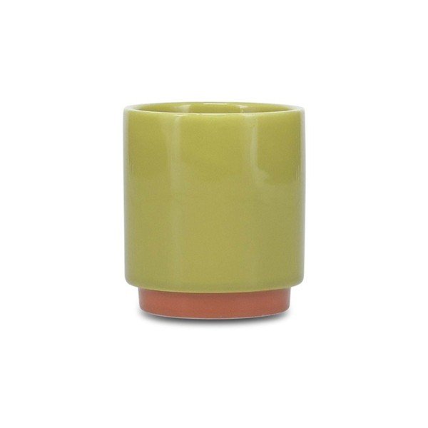 Зелена/оранжева глинена чаша 270 ml Duo – ONA