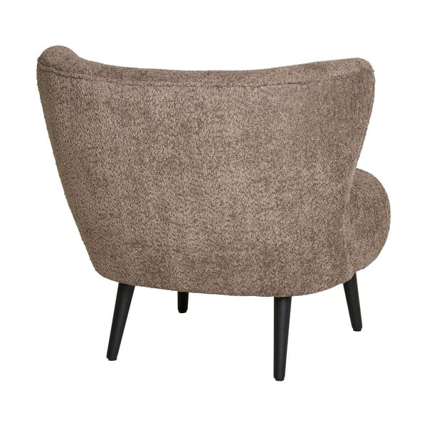 Кафяво кресло от букле Covelo – House Nordic-image-3