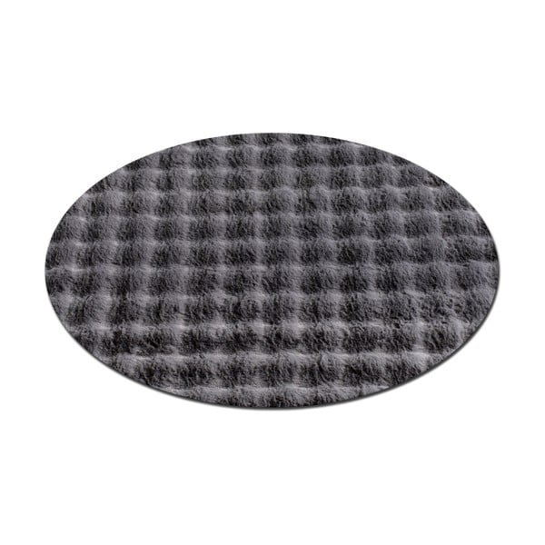 Антрацит кръгъл килим подходящ за пране ø 145 cm Bubbly – Oyo Concept-image-4
