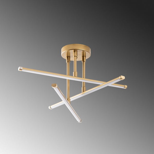 LED осветително тяло за таван  в златист цвят 26x51 cm Umut – Opviq lights-image-1