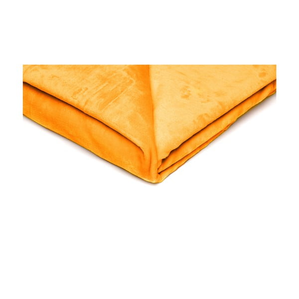 Жълто одеяло от микроплюш, 150 x 200 cm - My House-image-1