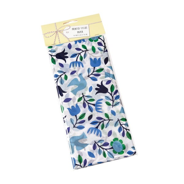 Хартиени салфетки в комплект от 10 броя Folk Doves - Rex London-image-1