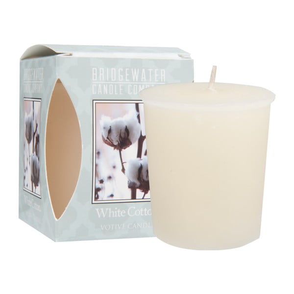 Ароматна свещ с време на горене 15 h White Cotton – Bridgewater Candle Company