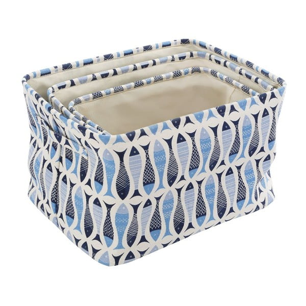 Sada 3 úložných boxů z plátna Premier Housewares Pisces-image-1