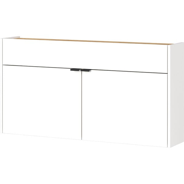 Бяло шкафче от декор от дъб  110x57x22 cm Ameca – Germania-image-2