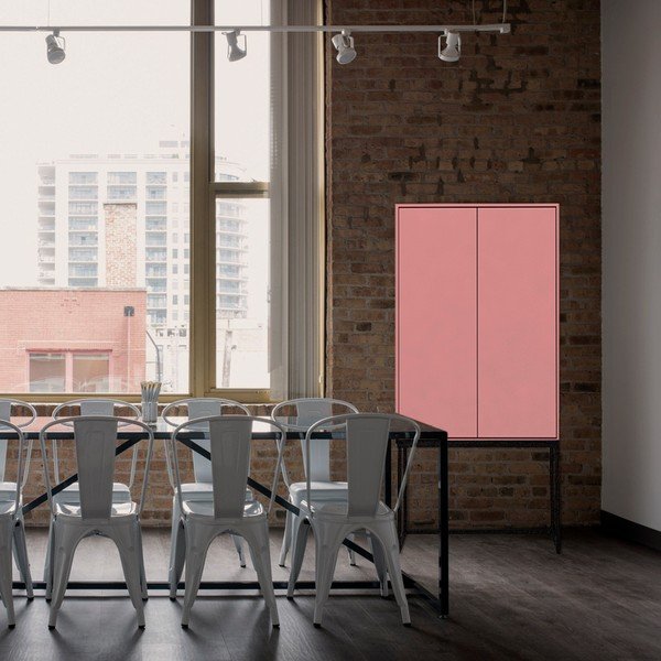 Розов шкаф 75x164,5 cm Lennon - Really Nice Things-image-3