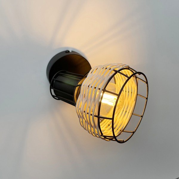 Черна стенна лампа Straw – Fischer & Honsel-image-1