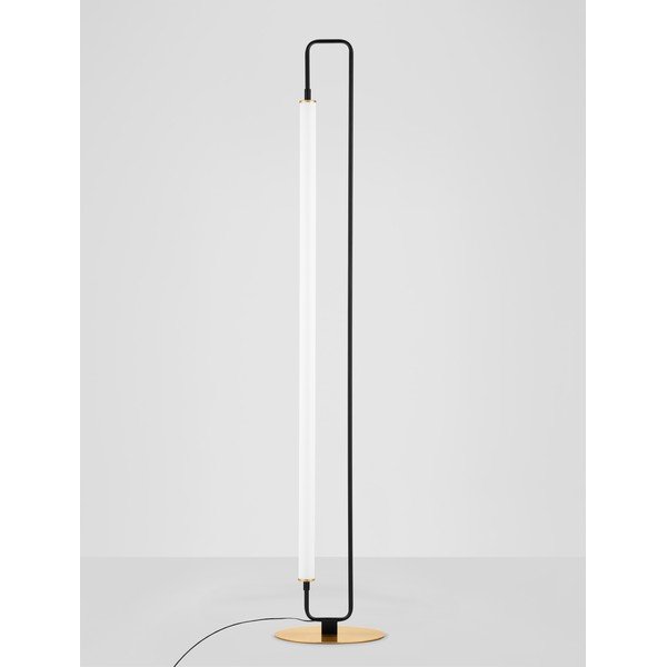 Бяла/матово черно метална LED подова лампа (височина 150 cm) Wetro – Nova Luce-image-4