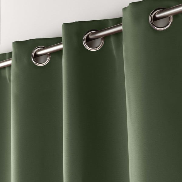 Затъмняваща завеса в цвят каки 135x280 cm Occult – douceur d'intérieur-image-1