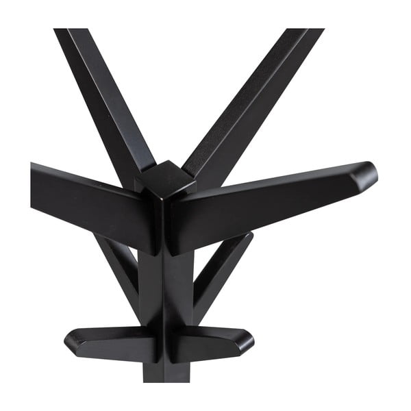 Черна стойка за връхни дрехи от масивна бреза Studio – WOOOD-image-2