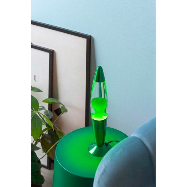 Зелена стъклена лава лампа (височина 35,5 cm) Funky Rocket Lava – Leitmotiv-image-1