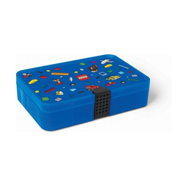 Синя кутия за съхранение с отделения Iconic - LEGO®
