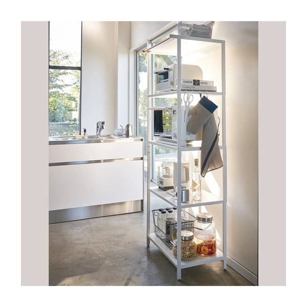 Стоманен стелаж в матово бял цвят 60x170x46,5 cm Tower – YAMAZAKI-image-4