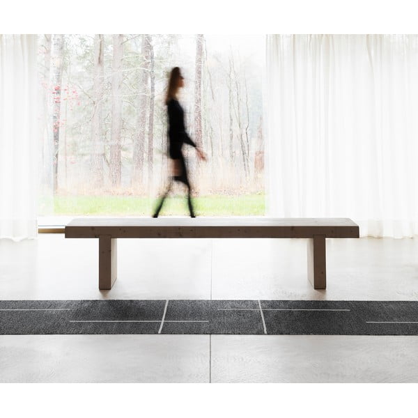 Черна пътека за открито и закрито 70x270 cm Fred Black – Pappelina-image-1