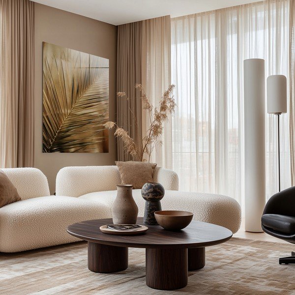 Печатна стъклопис картина 80x120 cm Gold Palm  – Styler-image-2