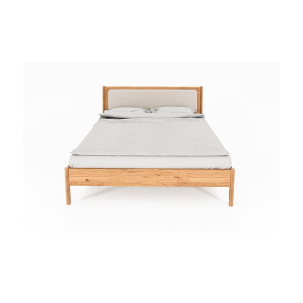 Единично легло от дъбова дървесина 90x200 cm в естествен цвят Pola - The Beds-image-3