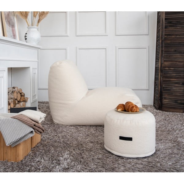 Кафяв пуф от букле Mini – SLOWDOWN-image-4