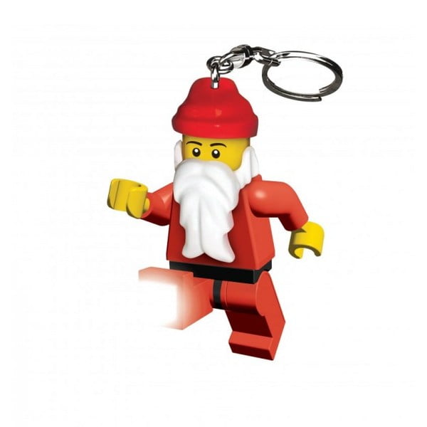 Svítící klíčenka LEGO Santa