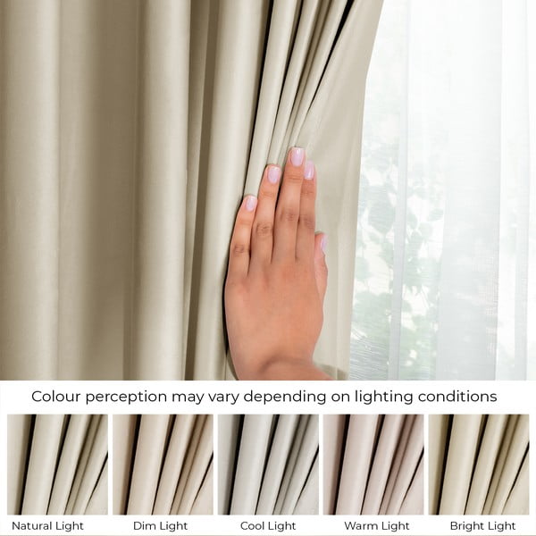 Кафяво/бежово затъмняващо перде 140x270 cm Eyelets – Restilo-image-4