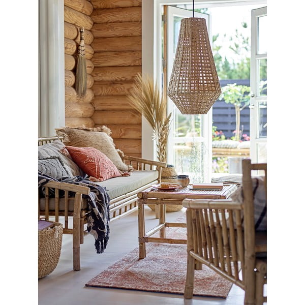 Бамбуков градински диван в бежово-натурален цвят Sole - Bloomingville-image-4