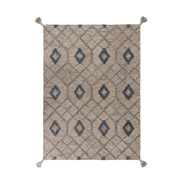 Сив вълнен килим , 160 x 230 cm Diego - Flair Rugs