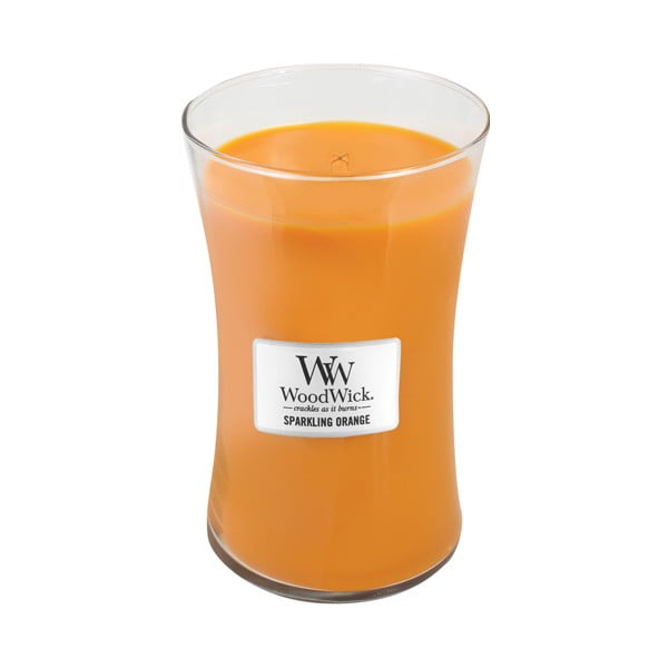 Svíčka s vůní pomeranče WoodWick, doba hoření 130 hodin