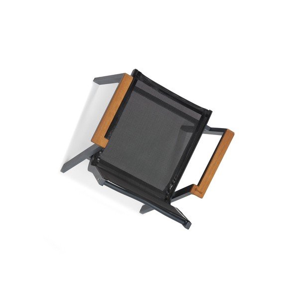 Черни метални  градински столове в комплект 6 бр. Ottowa – Floriane Garden-image-2