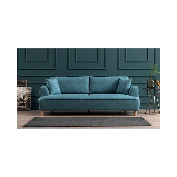 Тюркоазено син триместен диван Felix - Balcab Home-image-3