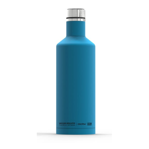 Modrá termolahev Asobu Times Square Travel Bottle, 440 ml