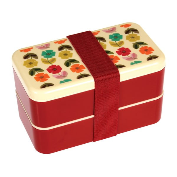 Dvoupatrový obědový box s příborem Rex London Poppy