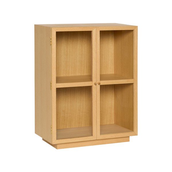 Висяща витрина от декор от дъб  в естествен цвят 70x90x39 cm Mae – Hübsch