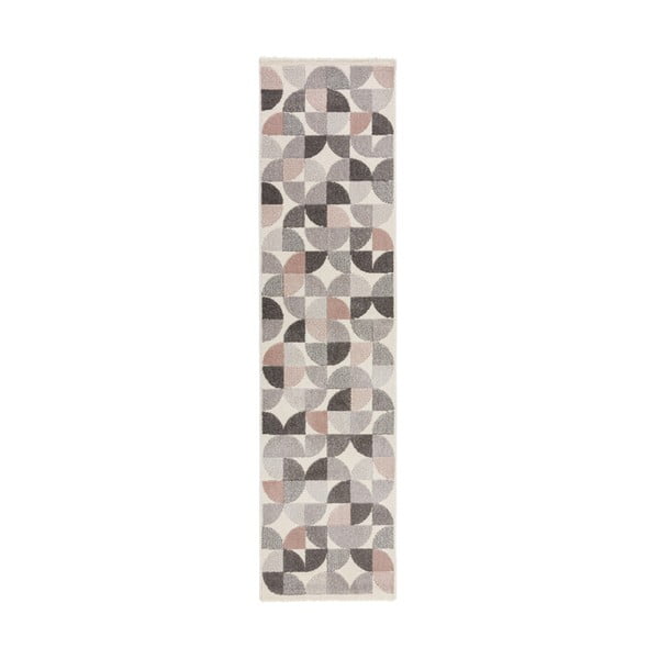 Сив и розов килим Alcazar, 60 x 230 cm - Flair Rugs