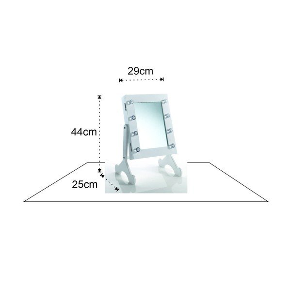 Козметично огледало със светлина 29x44 cm Coffer Lux LED – Tomasucci-image-2