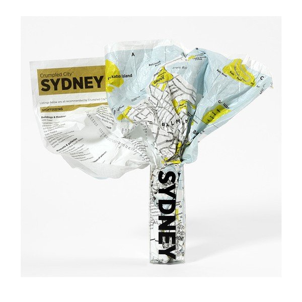 Zmačkaná cestovní mapa Palomar Sydney