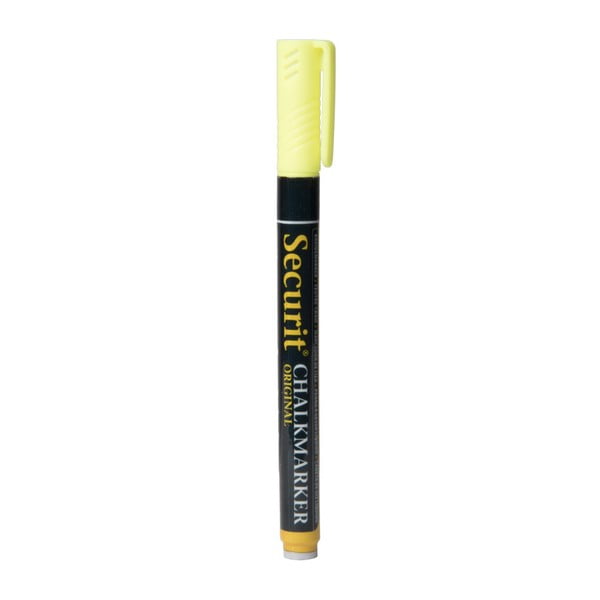 Малък жълт тебеширен маркер Liquid Chalkmarker - Securit®