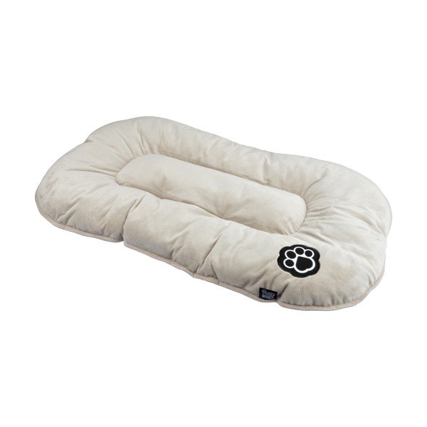 Бежово велурено легло за домашни любимци за куче 107x62 cm Flakes – Love Story-image-2