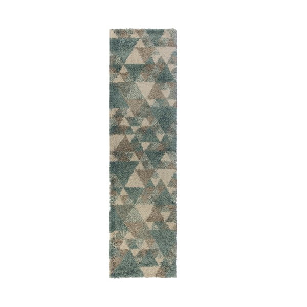 Синьо-сив килим , 60 x 230 cm Nuru - Flair Rugs