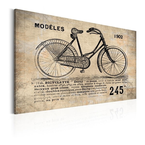Obraz na plátně Bimago Bicyclette, 40 x 60 cm