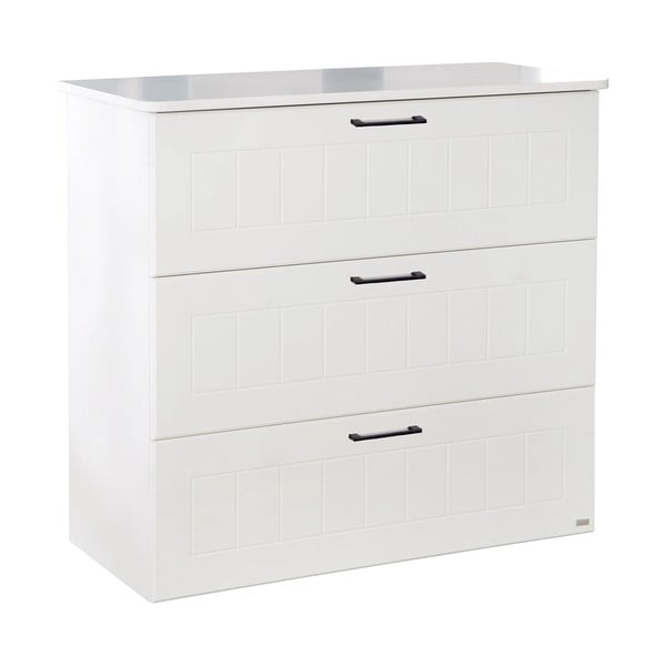 Бял нисък скрин за деца 98x91 cm Sylt - Roba