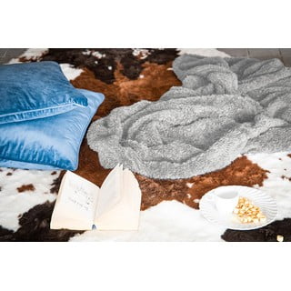 Сиво плюшено одеяло , 130 x 170 cm Teddy - Tiseco Home Studio