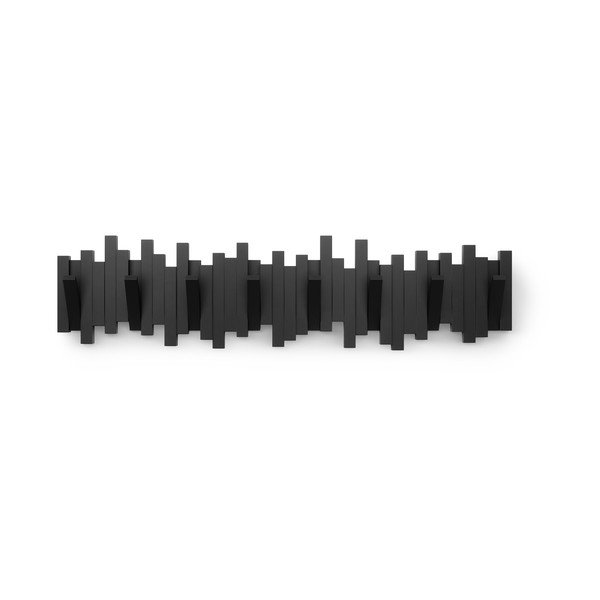 Черна пластмасова стенна закачалка 72 cm Sticks – Umbra