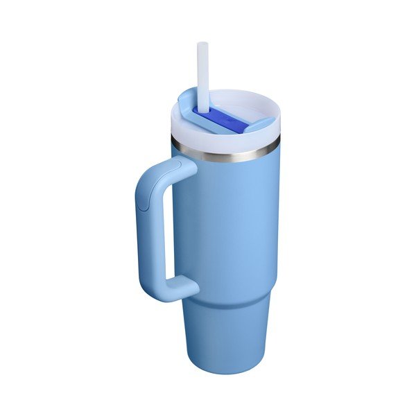 Син термос със сламка от неръждаема стомана 890 ml Quencher H2.O FlowState™ Tumbler Blue Sky – Stanley-image-2