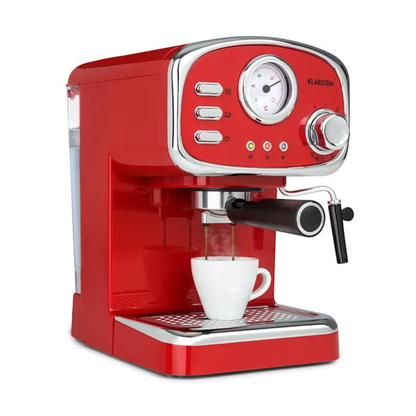 Червена машина за кафе Espressionata Gusto - Klarstein