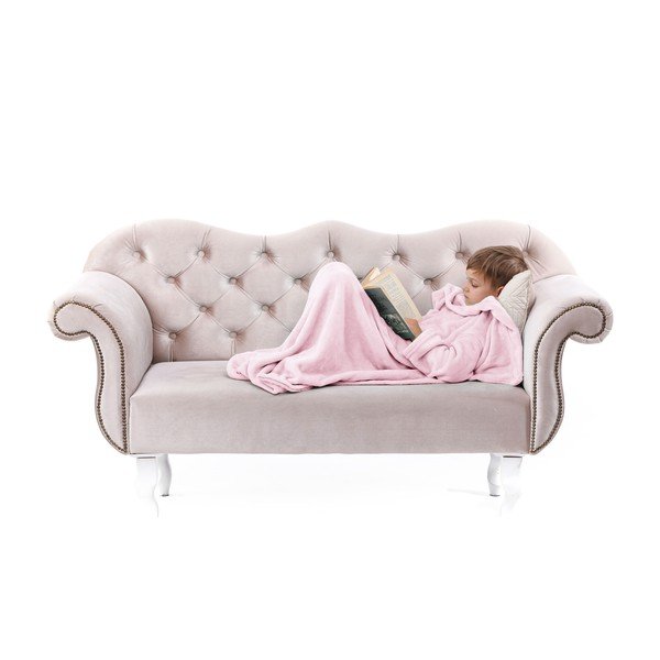 Розово бебешко телевизионно одеяло с ръкави Lazykids Lazy Kids - DecoKing-image-4