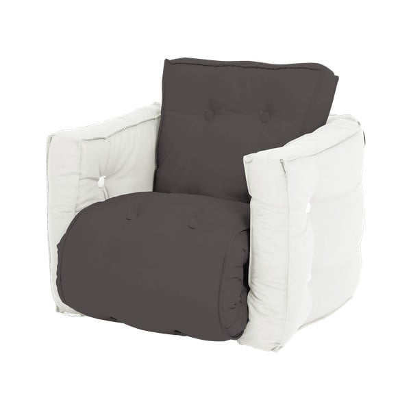 Детски диван-стол Mini Dice Dark Grey/Creamy - Karup Design