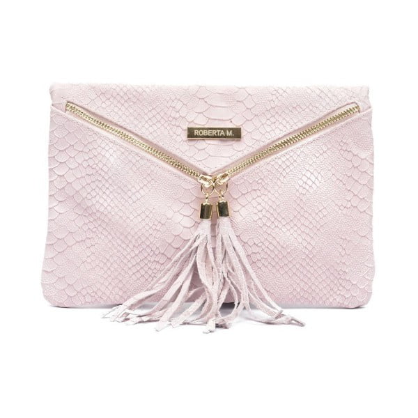Розова кожена чанта / портмоне Gula Rosa - Roberta M