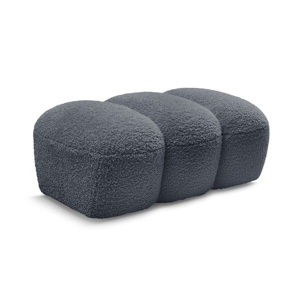 Тъмносива табуретка  от прежда с примки от букле Hippolyte – Bobochic Paris-image-3