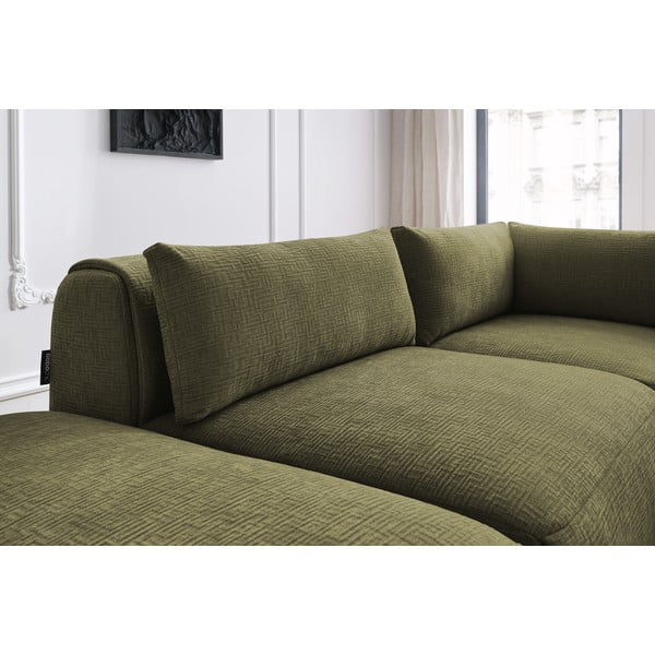 Зелен ъглов диван (променлив) Jeanne - Bobochic Paris-image-1